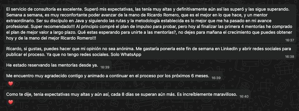 Testimonio de Sebástian